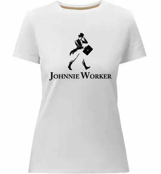 Жіноча преміум футболка Johnnie Worker Білий фото