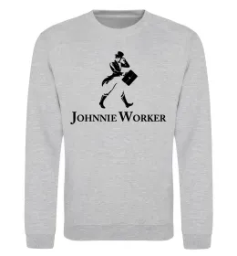 Свитшот Johnnie Worker Серый меланж фото