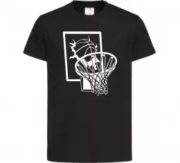 Детская футболка Basketball love Черный фото