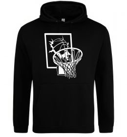 Чоловіча толстовка (худі) Баскетбольний м'яч та кільце Чоловіча толстовка (худі) Баскетбольний м'яч та кільце
