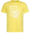 Мужская футболка Баскетбольний м'яч та кільце Лимонный фото
