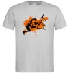 Чоловіча футболка Баскетболіст бризки Сірий фото