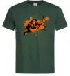 Чоловіча футболка Баскетболіст бризки Темно-зелений фото