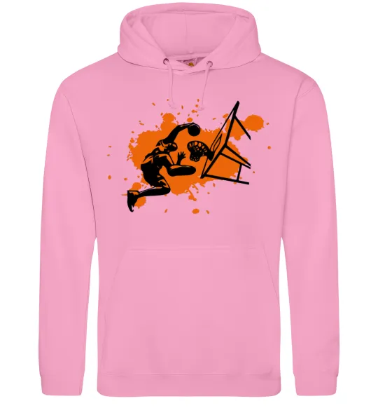 Чоловіча толстовка (худі) Баскетболіст бризки Рожевий фото