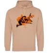 Мужская толстовка (худи) Баскетболіст бризки Песочный фото