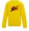Детский Свитшот Баскетболіст бризки Солнечно желтый фото