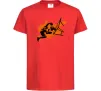 Детская футболка Баскетболіст бризки Красный фото
