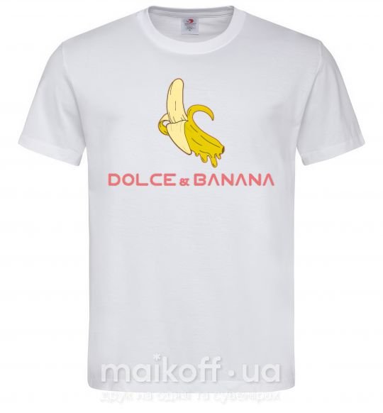 Мужская футболка Dolce banana Белый фото