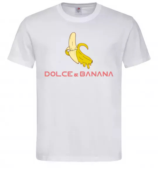 Мужская футболка Dolce banana Белый фото
