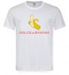 Мужская футболка Dolce banana Белый фото