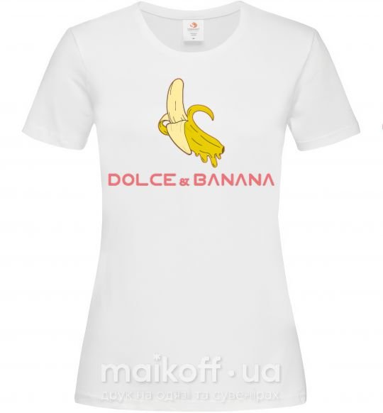 Женская футболка Dolce banana Белый фото