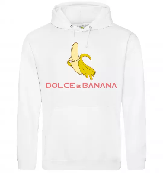Мужская толстовка (худи) Dolce banana Белый фото