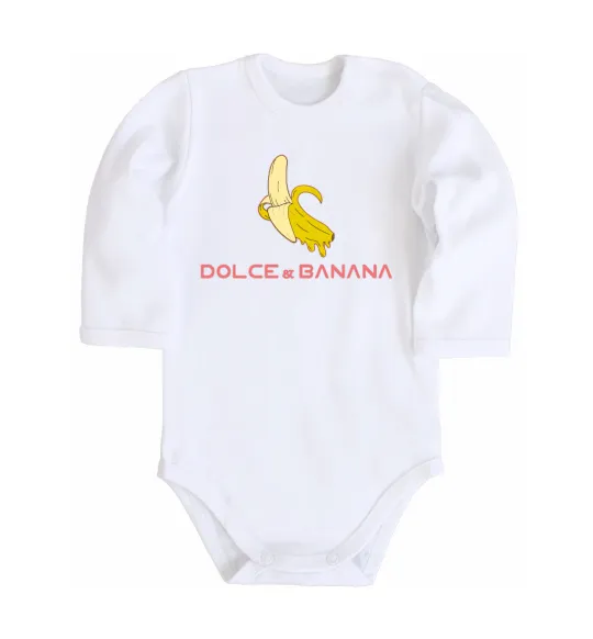 Детский боди Dolce banana Белый фото