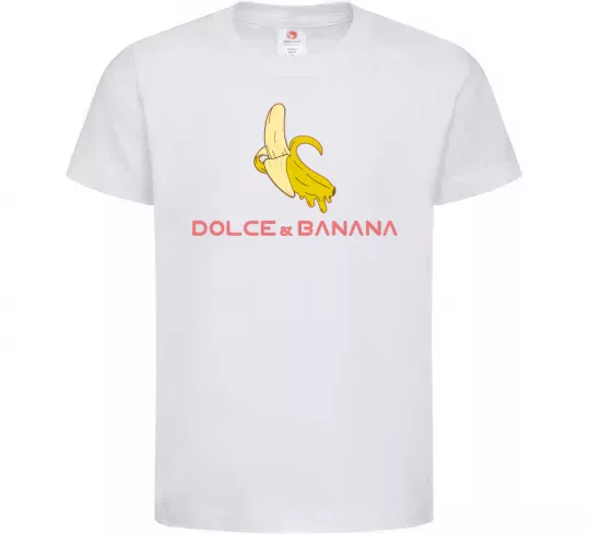 Дитяча футболка Dolce banana Білий фото