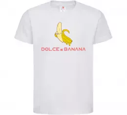 Детская футболка Dolce banana Белый фото