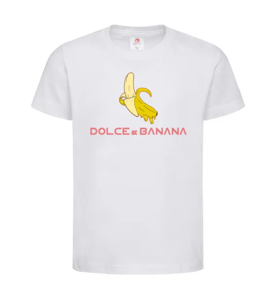 Дитяча футболка Dolce banana Білий фото