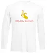 Лонгслив Dolce banana Белый фото