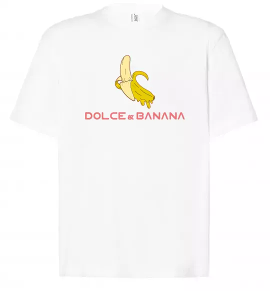 Футболка Оверсайз Dolce banana Белый фото