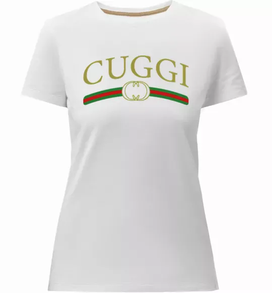 Женская премиум футболка Cuggi Белый фото