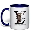 Чашка с цветной ручкой Lord Voldemort Глубокий темно-синий фото