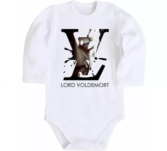 Детский боди Lord Voldemort Белый фото