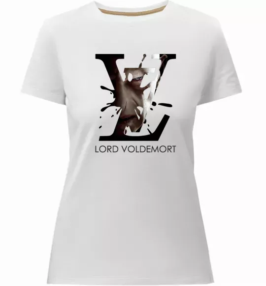 Женская премиум футболка Lord Voldemort Белый фото