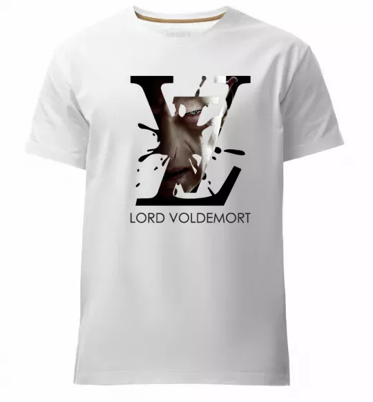 Мужская премиум футболка Lord Voldemort Белый фото