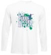 Реглан Eat sleep soccer repeat Білий фото