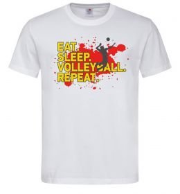 Чоловіча футболка Eat sleep volleyball repeat Чоловіча футболка Eat sleep volleyball repeat