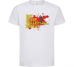 Дитяча футболка Eat sleep volleyball repeat Дитяча футболка Eat sleep volleyball repeat