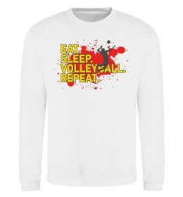 Світшот Eat sleep volleyball repeat