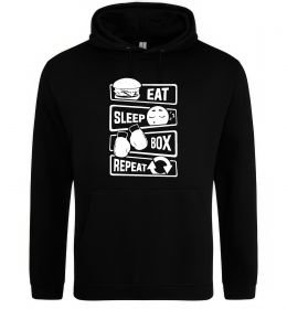 Жіноча толстовка (худі) Eat sleep boxing repeat