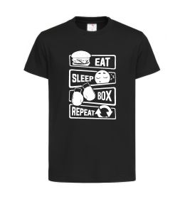 Детская футболка Eat sleep boxing repeat Детская футболка Eat sleep boxing repeat