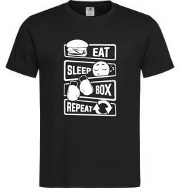 Чоловіча футболка Eat sleep boxing repeat Чоловіча футболка Eat sleep boxing repeat