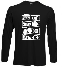 Лонгслив Eat sleep boxing repeat