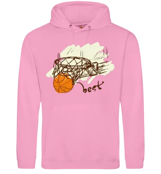 Женская толстовка (худи) Basketball best Розовый фото