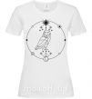 Жіноча футболка Сова геометрия Білий фото