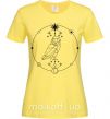 Женская футболка Сова геометрия Лимонный фото