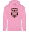 Жіноча толстовка (худі) Сова бохо Рожевий фото