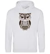 Жіноча толстовка (худі) Сова бохо Сірий меланж фото