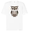 Футболка Оверсайз Сова бохо Білий фото