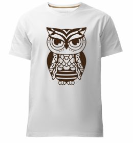 Мужская премиум футболка Сова бохо