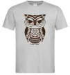 Чоловіча футболка Сова бохо Сірий Чоловіча футболка Сова бохо Сірий фото