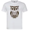 Чоловіча футболка Сова бохо Білий Чоловіча футболка Сова бохо Білий фото
