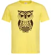 Чоловіча футболка Сова бохо Лимонний Чоловіча футболка Сова бохо Лимонний фото