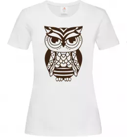 Женская футболка Сова зла Ярко-синий фото