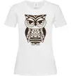 Жіноча футболка Сова бохо Білий фото