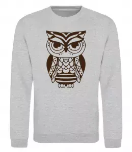 Свитшот Сова зла Черный фото