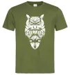 Мужская футболка Сова зла Оливковый фото