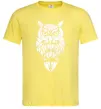 Мужская футболка Сова зла Лимонный фото